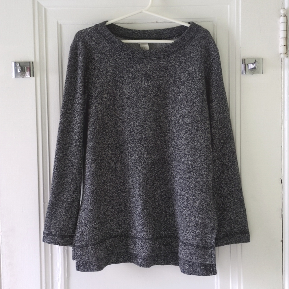 H&M marled hi-lo sweatshirt